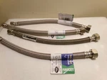 4 Brasscraft B1-12A Braided Stainless 12" Faucet Connectors. Fixed Price $27.98.
