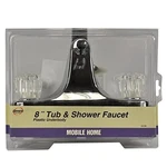 Danco Rv Tub Shower Center-set Faucet -8 Inch 2-HANDLE Chrome --33156. Fixed Price $41.00.