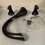 Moen Eva Oil-rubbed Bronze Two Handle Deck Mount Roman Tub Faucet Trim Kit. Fixed Price $150.00.