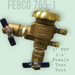 Febco 765-1 1" Pressure Vacuum Breaker In Fpt Irrigation Backflow Preventer. Fixed Price $144.07.