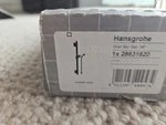 Genuine Hansgrohe 28631 Unica 36" Shower Slide Bar - Brushed Nickel. Fixed Price $189.95.