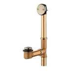 Everbilt Easy Touch 1-1/2" 20-GAUGE Brass Bath Waste Overflow Drain Nickel. Fixed Price $34.99.