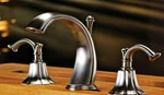 Altmans Mirage MI10L25E23SN Widespread Lavatory Set W/ Pop-up Drain Satin Nickel. Fixed Price $240.00.