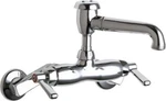 Chicago Faucets 886-CP Wall-mounted Manual Sink With Adjustable Cent. Fixed Price $799.87.