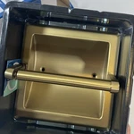 Gatco Recessed Pivoting Toilet Paper Holder Brushed Brass. Fixed Price $14.98.