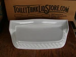 Porcher By American Standard Toilet Tank Lid Unusual Fancy Tray Style White 5C. Fixed Price $77.00.