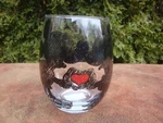 Disney Mickey & Minnie Tear Drop 20 Fl. Oz. Wine Glass Ex. Fixed Price $9.99.