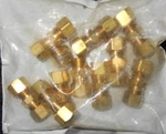 (10PCS) Brasscraft 62-6X 3/8" Od Tube Compression Union Rough In Color. Fixed Price $29.99.