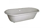 White Clawfoot Cast Iron Dual Deck Mounted Bathtub Renovators Supply. Fixed Price $2023.99.