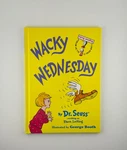 Wacky Wednesday By Dr. Seuss (hardcover, Beginner Books Series). Fixed Price $21.24.