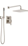 Delta 342701 Sp Modern Square Non Shared Function Shower System - Brushed Nickel. Fixed Price $489.99.