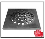 8 In. X Square Durable Cast Iron Cesspool Grate Drain Black Finish. Fixed Price $13.40.