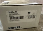 Kohler 9136-CP 4IN Square Tileable Shower Drain Grate, Polished Chrome. Fixed Price $45.00.