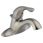 Delta Classic Centerset Bathroom Faucet 1-HANDLE Stainless-certified Refurbished. Fixed Price $73.30.