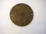 Jones Cleanout Floor Cover (no Hardware) 5.25 Diameter Used. Fixed Price $20.00.