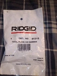 Ridgid 41315 E-37 Hammer Flare TOOL3/8. Fixed Price $20.00.
