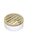 3 Inch Brass Grate For Drainage Blocks Leaves And Debris Ada Compliant. Fixed Price $22.99.
