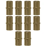 10 Pack Xfitting Pex-b Coupling, 1", Crimp, Straight Brass. Fixed Price $19.99.
