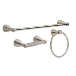 Delta Foundations Bath Hardware Set 3-PIECE Stainless Steel Towel Bar. Fixed Price $23.09.