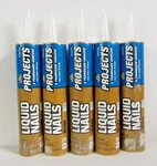 5 Packliquid Nails Projects & Foamboard Latex Adhesive (LN-604) 10 Oz Each. Fixed Price $18.95.