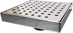 304 Stainless Steel 6 Inch Square Polished Chrome Shower Drain Kit For Tile Floo. Fixed Price $189.80.