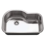 Houzer MH-3200-1 Medallion Designer 32" Undermount Offset 1-BOWL Kitchen Sink. Fixed Price $344.96.