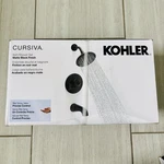 Kohler Cursiva Bath/shower Set Matte Black Multi Function Round Showerhead Lever. Fixed Price $130.00.