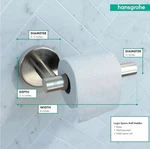 Hansgrohe Toilet Roll Holder Brushed Nickel - 40517820. Fixed Price $29.99.