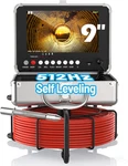 Self-leveling Sewer Camera With Locator, 9'' Ips Monitor, 100FT Cable, IP68 Wate. Fixed Price $899.99.