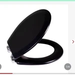 Design House 561241-BLK Dalton Soft Close Rustic Round Toilet Seat, Black. Fixed Price $49.00.