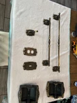 Vintage Amerock Carriage House Bathroom Set Brass Towel Holder, Robe Hook, Etc. Fixed Price $150.00.
