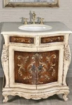 Pine Wood Marble Top Single Peruvian Bathroom VANITY-33" X 35". Fixed Price $2998.00.