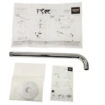 Grohe 28577000 12" Rain Shower Arm With Flange - Starlight Chrome. Fixed Price $74.90.