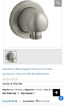 Kohler Stillness K-976-BN Wall-mount Supply Elbow. Fixed Price $99.99.