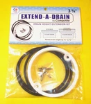 Extend Drain 3-3/8" Height Extension Kit 1/4" To 1/2" Shower Sink Usa. Fixed Price $7.89.