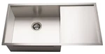 37" Zero-radius Undermount Stainless Steel Single Bowl Kitchen Sink 10" Deep. Fixed Price $125.00.