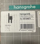 Hansgrohe Ecostat Square Modern 1-HANDLE 6-INCH Wide Shower Valve Matte Black. Fixed Price $180.00.