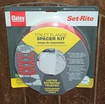 Oatey Set-rite Toilet Flange 1/8", 1/4", 1/2", 3/4" Spacer Kit #43406. Fixed Price $19.08.