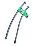Proline Braided Stainless Steel 16" Faucet Connectors 3/8" Fl 1/2" Fip 405140. Fixed Price $10.95.