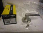 One Callan 515T-AH Satin Nickel Asheville Single Dummy Door Lever Universal. Fixed Price $10.99.