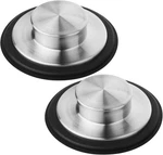 Kitchen Sink Drain Stopper Cover, 2PCS Stainless Steel Garbage Disposal. Fixed Price $10.81.