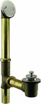 D321-20G-07 14" Brass Bath Waste & Overflow Assembly With Twist Close (3-2). Fixed Price $31.49.