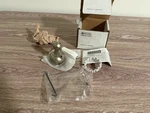 Delta H712NN 13/14 One Large Lever Handle With Porcelain Accent, Matte Nickel. Fixed Price $39.99.
