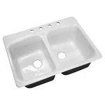 Kohler K-5942-4 33X22X8 Hole Kitchen Sink White. Fixed Price $955.77.
