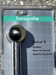 Hansgrohe Unica 24" Minimalist Wall Bar Height Adjustable Chrome Slide Rail. Fixed Price $70.00.