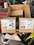 4 Geberit 115.999.21.1 Chrome Dual Flush Half-moon Actuator Panel. Fixed Price $100.00.