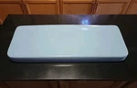 Rheem Toilet Tank Lid Baby Blue Vintage 70S Good Condition Fast Ship! 22.5X9". Fixed Price $49.00.