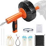 Professional Dual-mode 45 Ft Drain Snake With Drill Attachment For Household. Fixed Price $85.99.