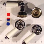 Large Tub Shower Lever Price Phister Cross Handle Set With Removablechrome Base. Fixed Price $15.99.