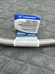 Proflo PFX146342 12"L Stainless Steel Braided Supply Lines. Fixed Price $8.00.